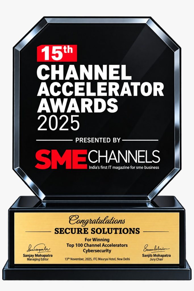 15th Channel Accelerator Awards 2025 trophy — Top 100 Channel Accelerators, Cybersecurity